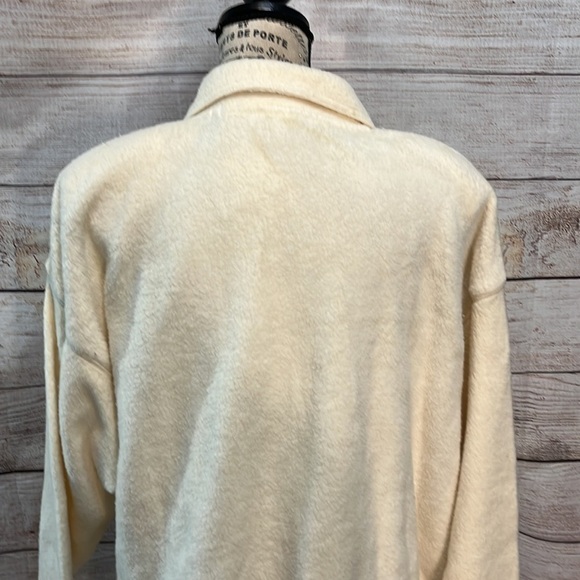 Vintage Chico’s Design Sherpa Shirt NWT Long Sleeve Button Down Natural Size XL - Picture 6 of 9